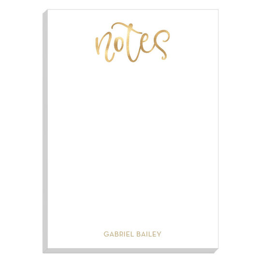 Golden Notes Notepads